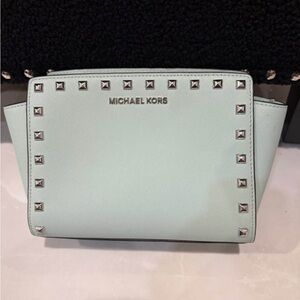 MK Selma Stud Medium Messenger Crossbody